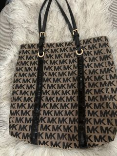 MK Sequin Stripes Tote Bag
