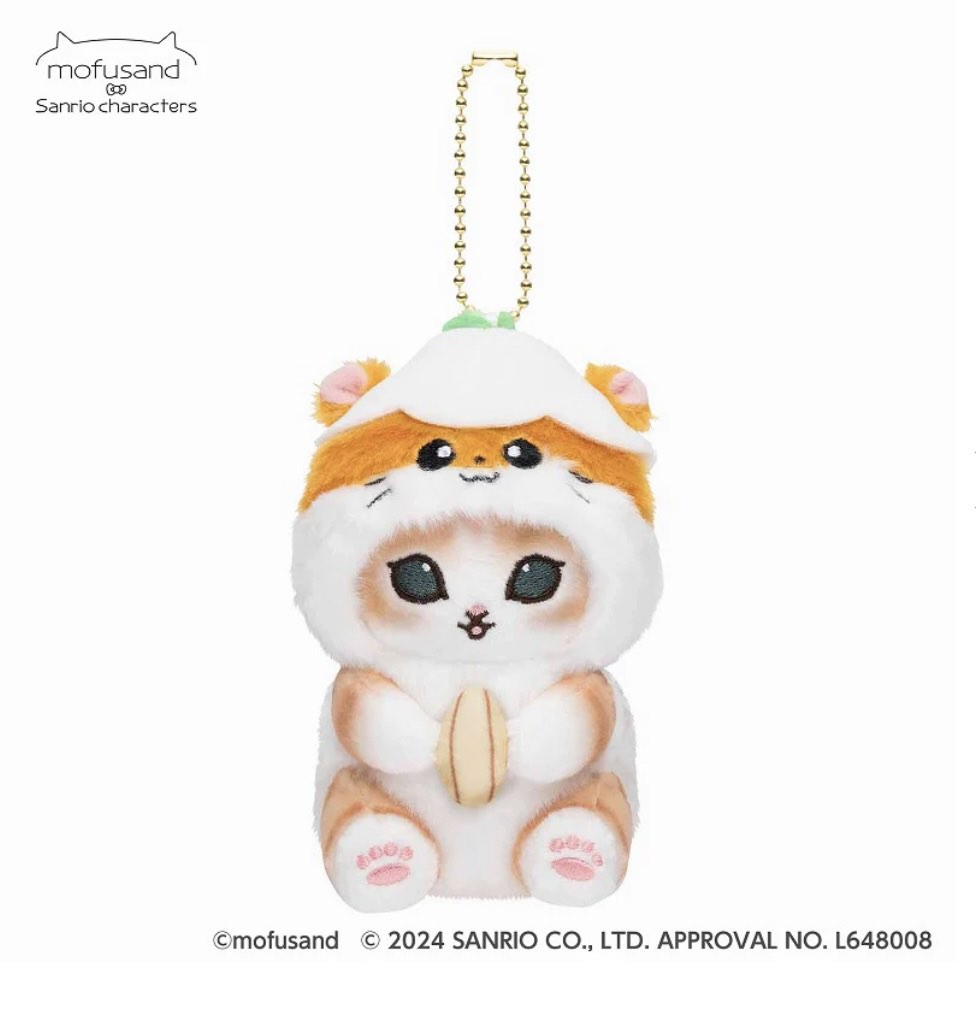 Mofusand x Sanrio Corocorokuririn Plush Key Chain Bag Charm, Toys