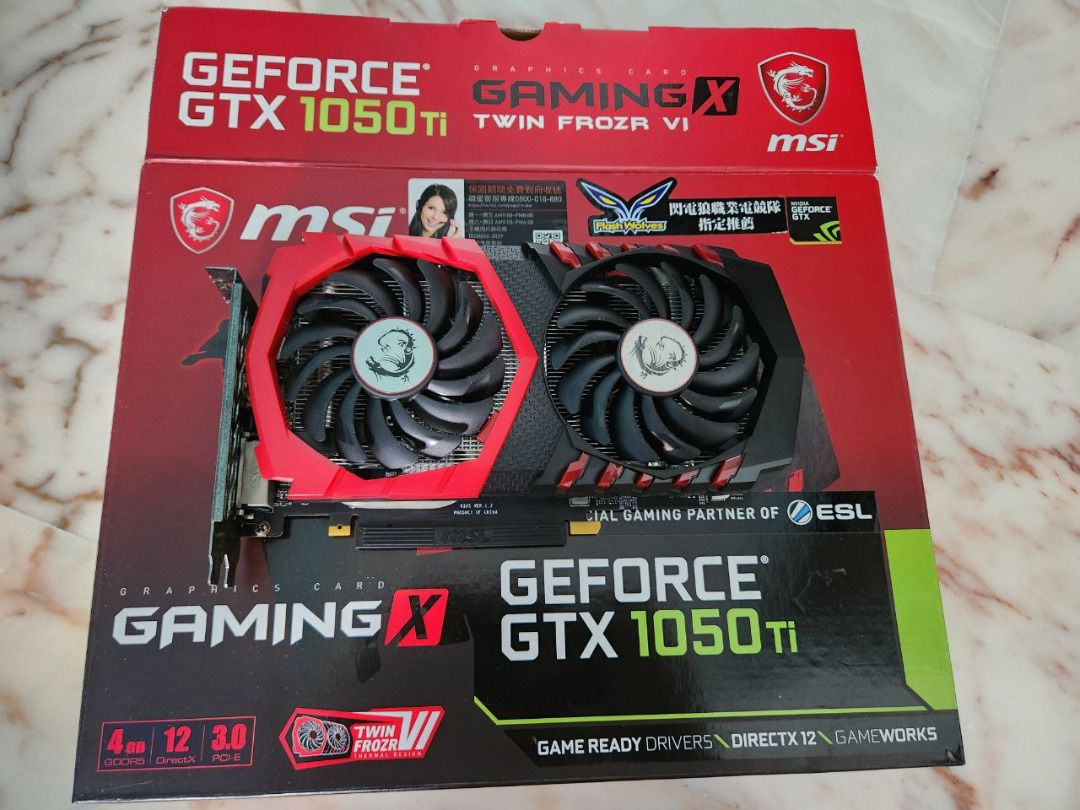 MSI Geforce Nividia GTX 1050ti Gaming X OC Computers Tech Parts Accessories Computer Parts on Carousell