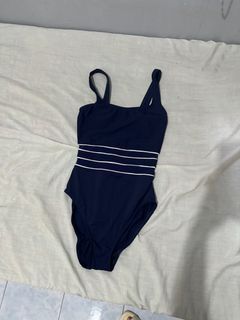 Navy Blue One Piece Swimsuit Swimwear