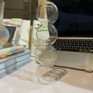 NORDIC Glass bubble home table decorative flower vase