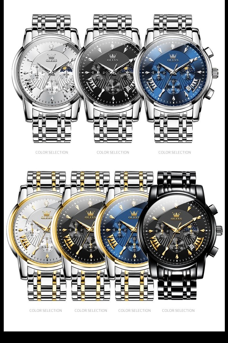 Waterproof stainless steel watch sale