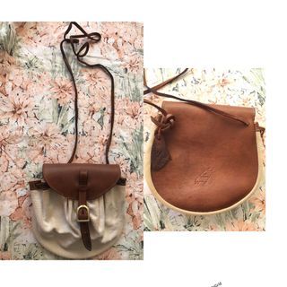 OUR TRIBE leather sling bag  retail 2k+