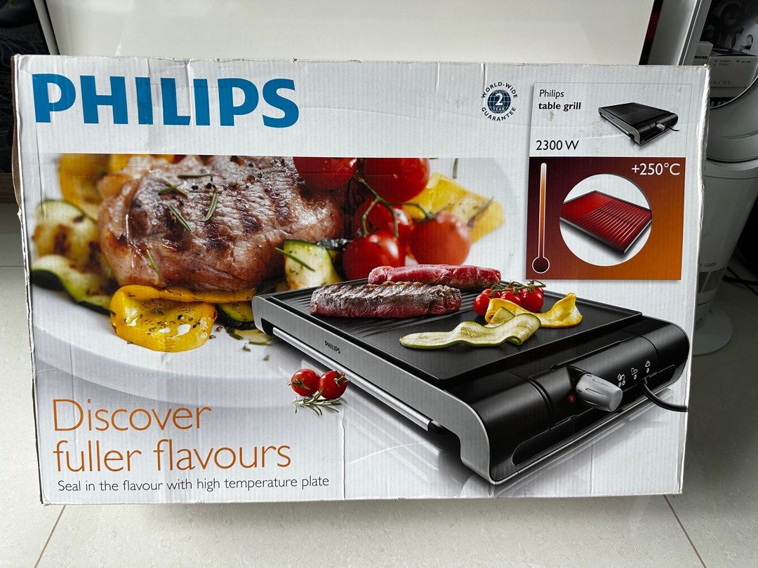 Philips table grill HD4419, TV Home Appliances, Kitchen