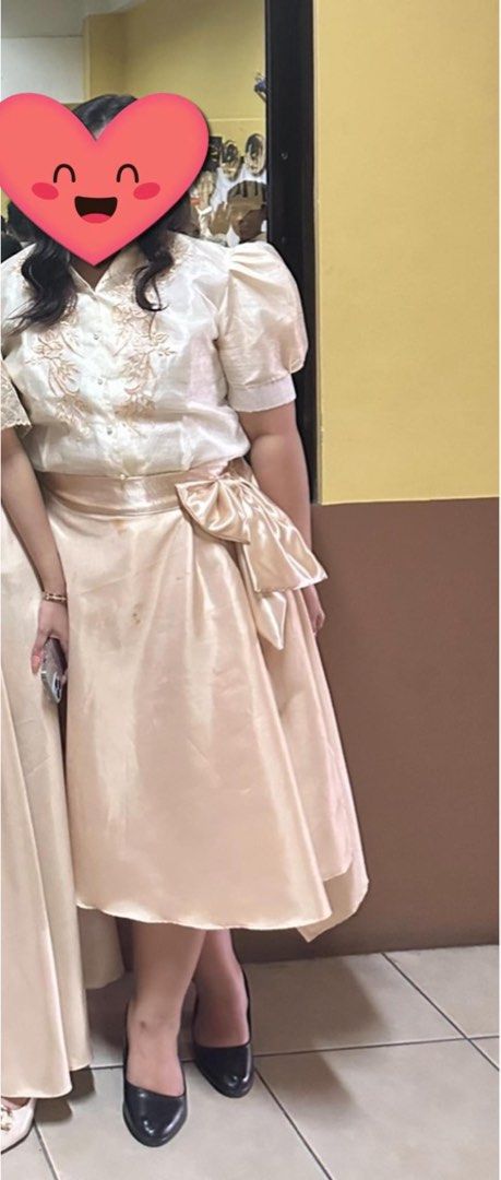 Plus Size Filipiniana Dress (Category: Dresses) located in Manila. Submitted by minnieeeeeeee09 (Listing ID 1304076169, Image 1). Description: Top is 2xl bottom is 1-2 xl no stains since it has already been washed may 500 security deposit you can buy the whole set for 3000.