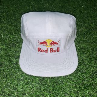 Red Bull ❌ New Era 5 Panel Hat White