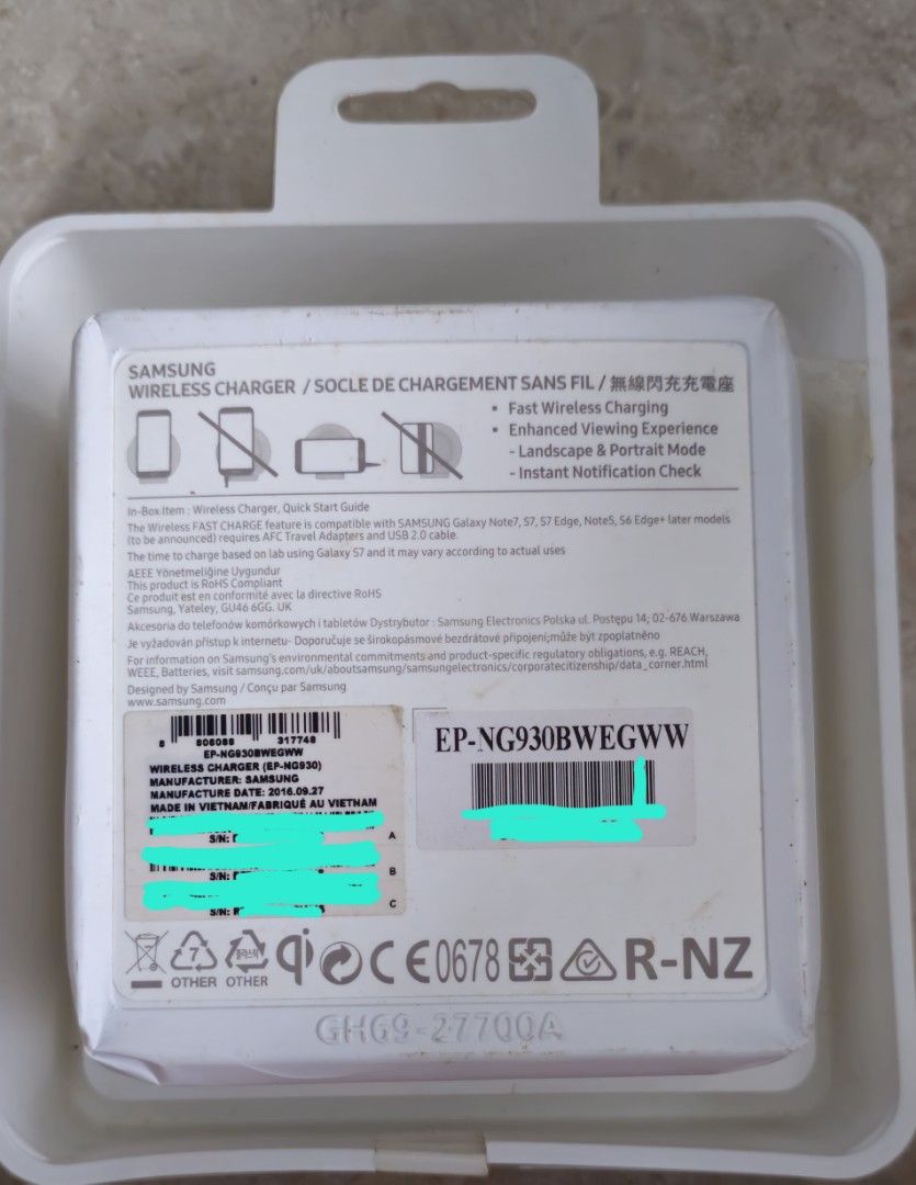Samsung Fast Charge Wireless Charging Pad Wireless Charging Mat - White406103204845342721