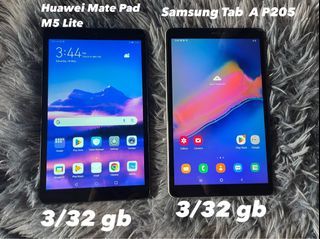 Samsung galaxy And Huawei Mate pd M5 lite