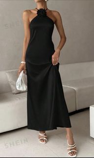 SHEIN Black Long Maxi Dress
