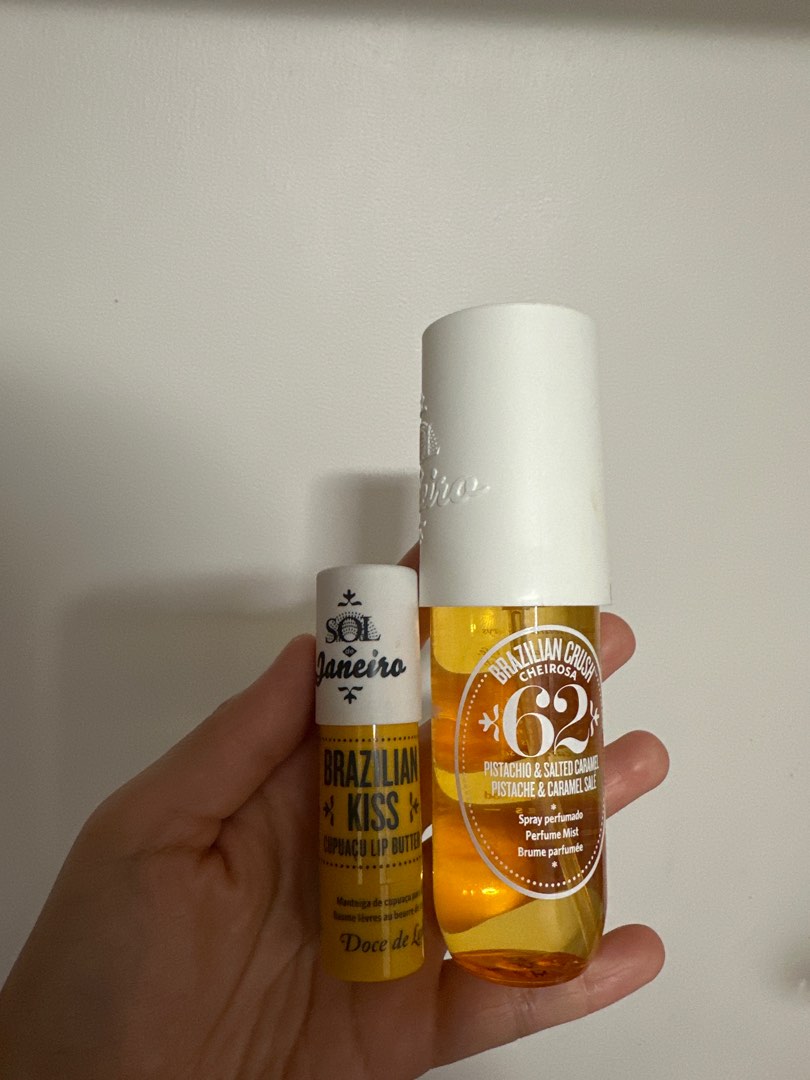 Sol de Janeiro Pistachio and Salted Caramel Spray and Lip Butter. 62, Beauty & Personal Care