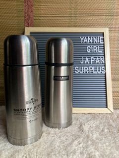 STAINLESS SNOOPY TUMBLER HOT AND COLD
