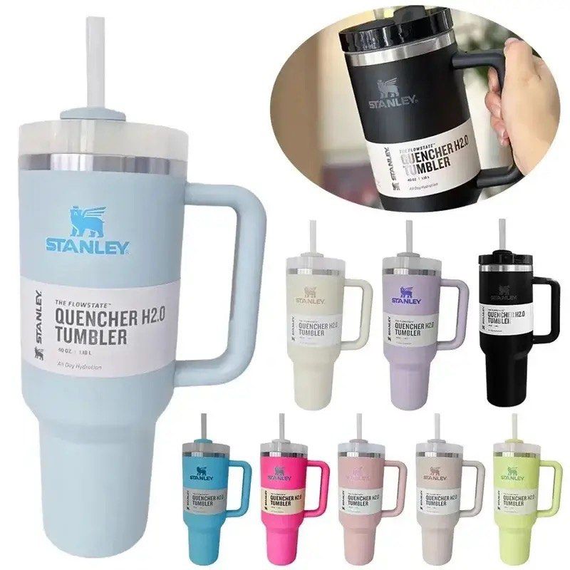 Stanley Tumbler 40oz Stainless Steel Mug (Category: Water Bottles & Tumblers) located in Singapore. Submitted by huskydreamz (Listing ID 1304086048, Image 1). Description: Stanley Tumbler 40oz Stainless Steel Car Mug with Handle Straw Double Wall Thermal Iced Travel Cup Vacuum Insulated Coffee Cup. Strictly no nego Preorder takes 1 week Dm to order.