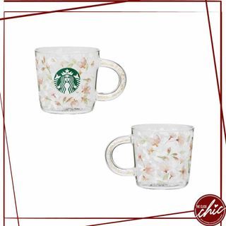 Starbucks Sakura 2024 Shell Handle Heat-Resistant Glass Mug (355 ml)