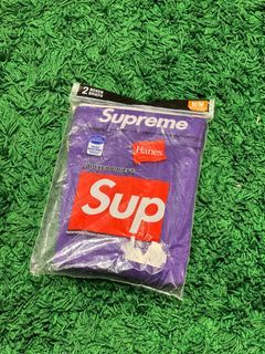 Supreme Hanes Purple Boxer 2 Pack