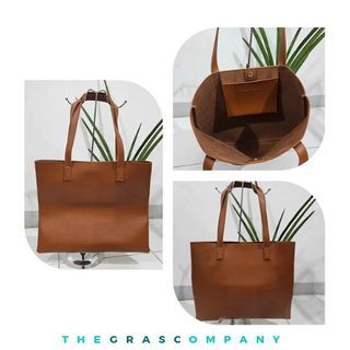 Tan / Brown Tote Bag Straightforward