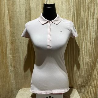 TOMMY HILFIGER WOMENS POLOSHIRT CLASSIC FIT LIGHT PINK100%LEGIT (Please view all photo’s and read description)