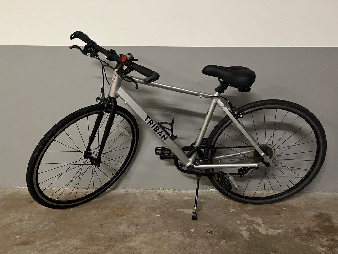Decathlon Triban RC 100 Flatbar Road bike Sports Equipment Bicycles Parts Bicycles on Carousell
