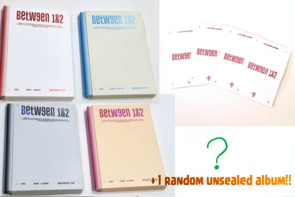 Twice album between 1&2 (Category: CDs & DVDs) located in Manila. Submitted by msmail (Listing ID 1303969572, Image 1). Description: take all for 550 pb + cd + pc with 1 random unsealed album gcash/maya gogo/grab/lalamove.