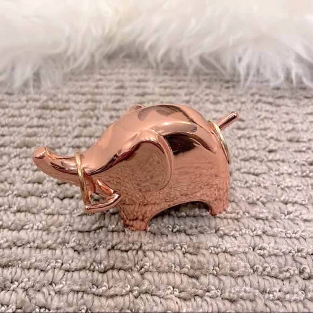 Umbra Ring Holder Elephant Rose Gold Hobbies Toys Memorabilia Collectibles Vintage Collectibles on Carousell