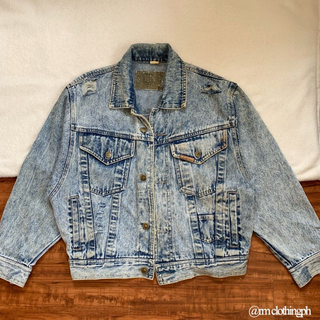 Vintage denim jacket womens hot sale