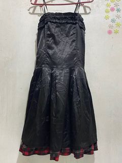 Vintage Gothic Leather Dress