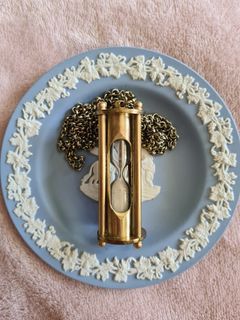 Vintage Hourglass Pendant Necklace