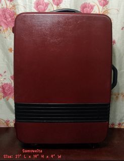 Vintage Samsonite Hardcase Checked Luggage