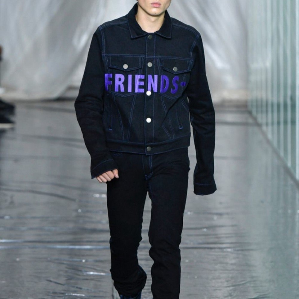 Friends denim jacket vlone outlet