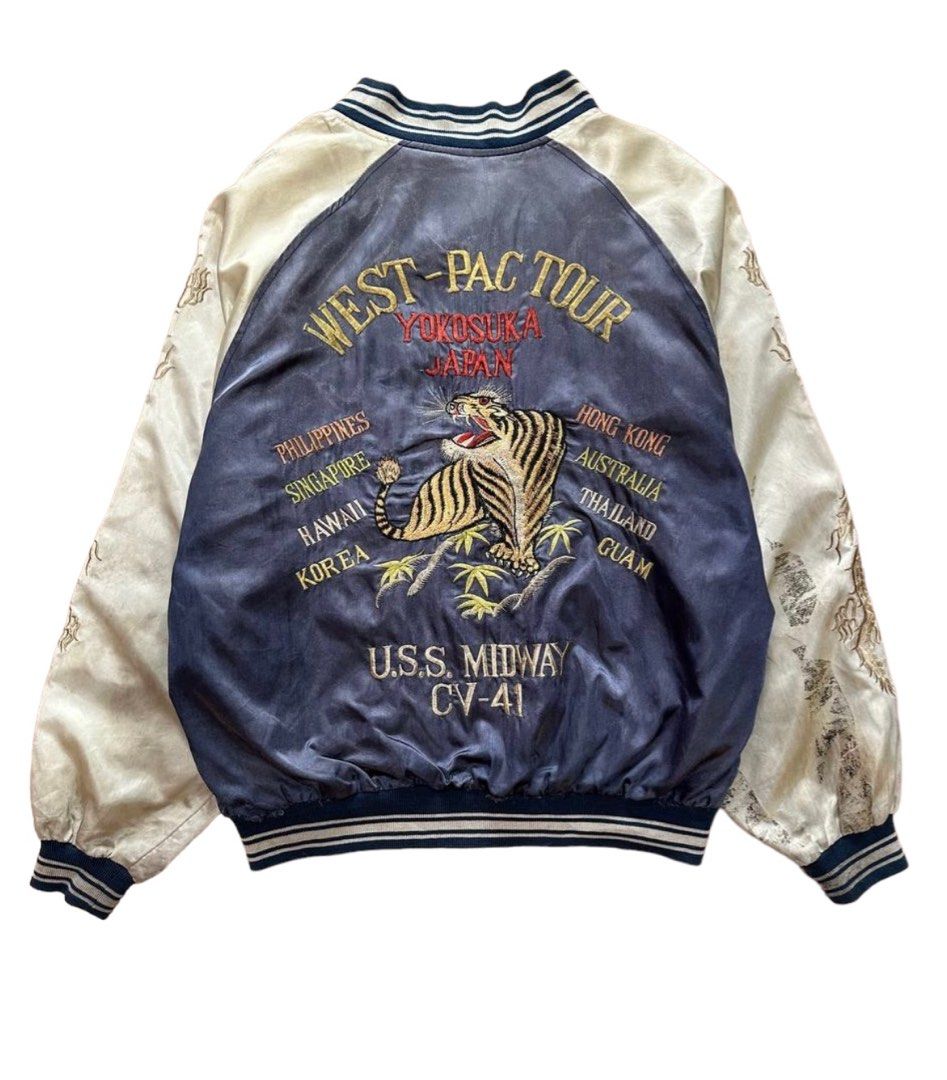 vintage スカジャンwest pac tour ふ*く様 WEST PAC TOUR Japan
