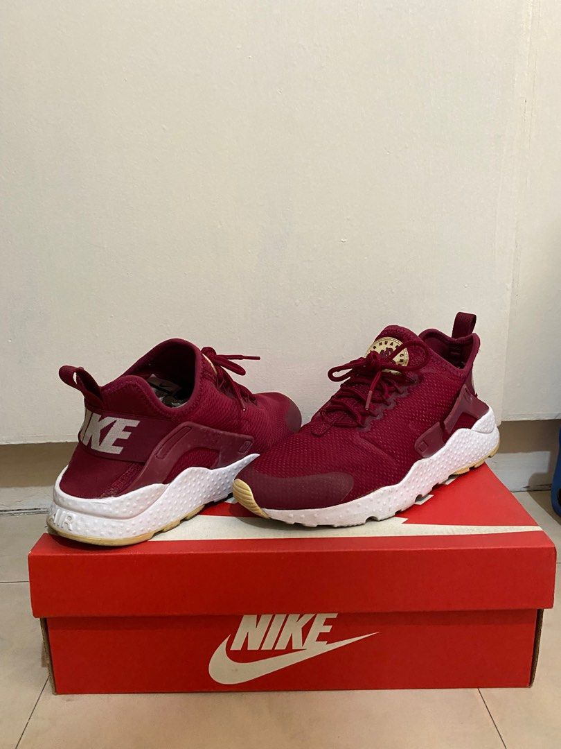 W Air Huarache Run Ultra Dark Pink Women s Fashion Footwear Sneakers on Carousell