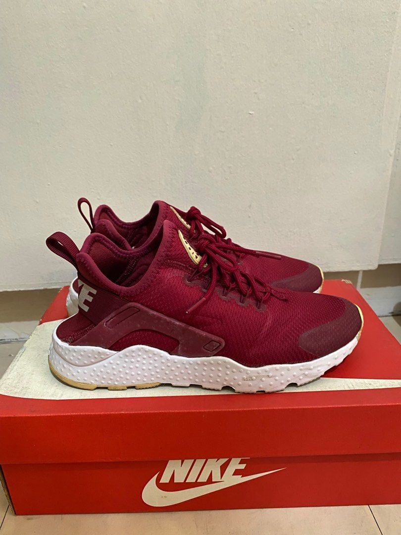 W Air Huarache Run Ultra Dark Pink Women s Fashion Footwear Sneakers on Carousell