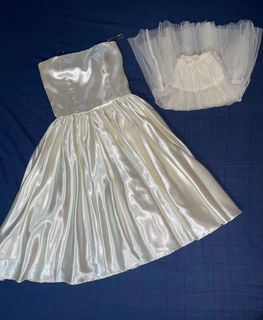 White cocktail dress