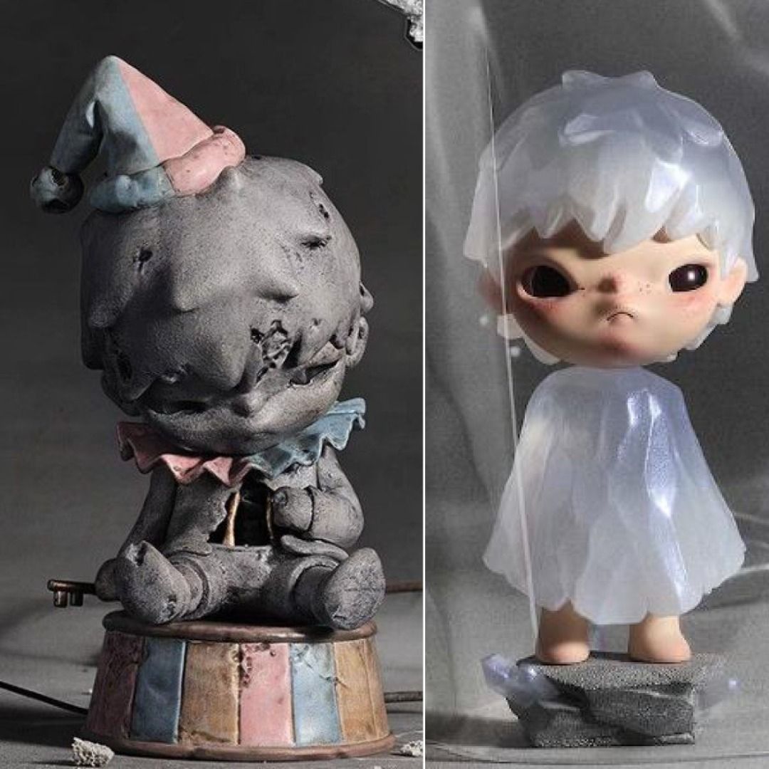 Reserved [set of 2] Hirono Fading and lost of Paradise Popmart Dimoo  Skulpanda, Hobbies & Toys, Toys & Games on Carousell