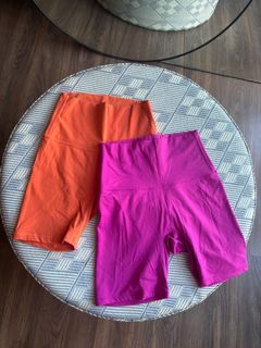 Yoga/Workout/Bike Shorts Pink & Orange