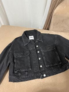 Zara Denim Cropped Jacket