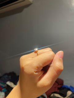 18k Gold 1 Carat T!ff4ny & Co. Inspired Ring