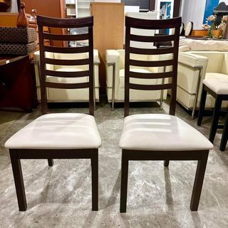 2pcs high back  dining chairs
