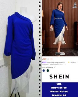 3XL SHEIN EVENT DRESS - ROYAL BLUE