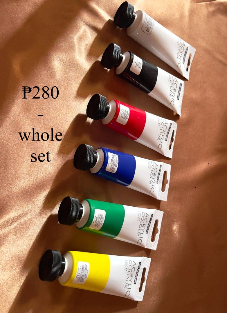 Acrylic Paint Regular Colors Set (Category: Craft Supplies & Tools) located in Cavite. Submitted by mira33396 (Listing ID 1266533819, Image 1). Description: Selling my well kept Acrylic Paint Regular Color Set. All of them are never been used. Impulsive buying lang talaga. With freebies if you buy 3 or more items..