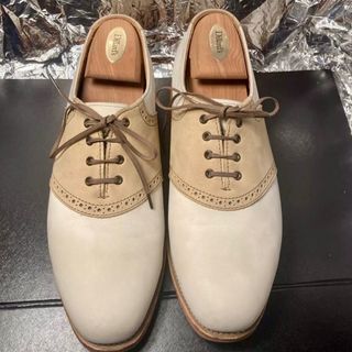 Allen Edmonds Men’s 10 D Shoes Oxford Dress Shoes Vibram Gumlite Sole Tan/White