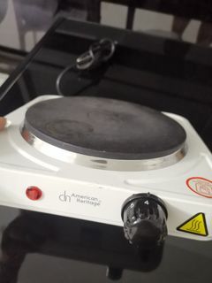 American Heritage Single Hot Plate Electric Stove