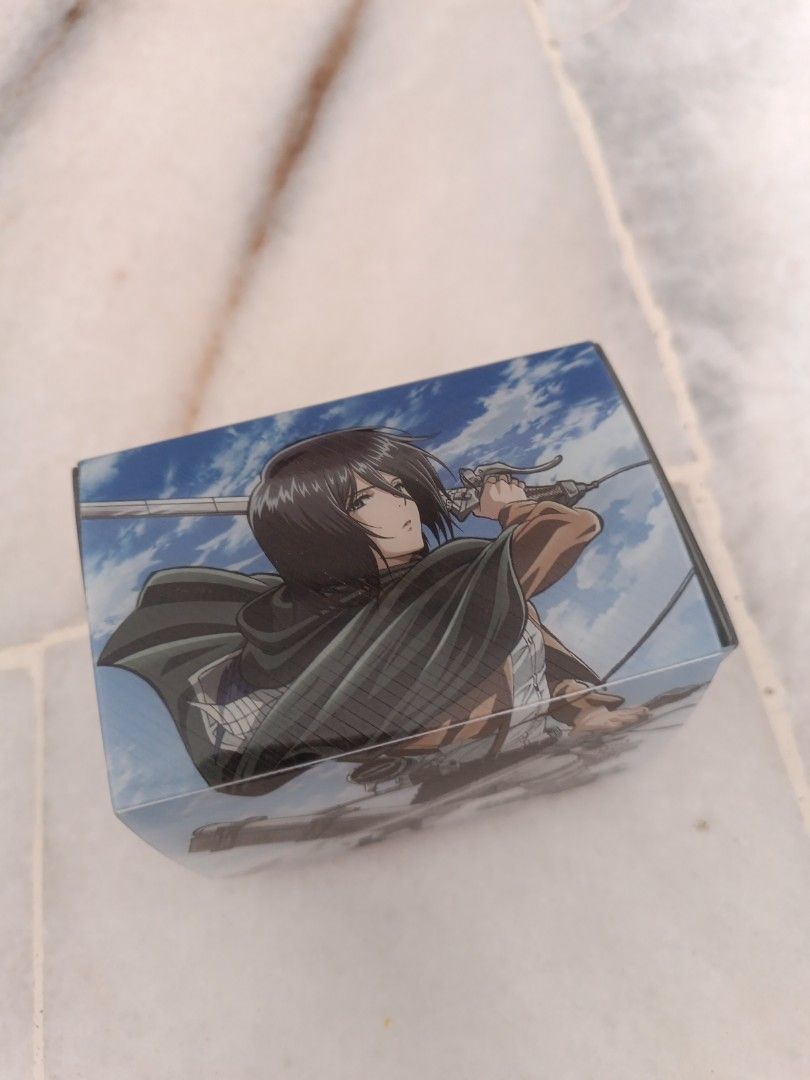 Attack on Titan Mikasa Card Box, Hobbies & Toys, Collectibles ...