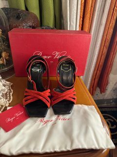 Authentic Roger Vivier Red Suade