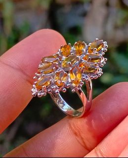 AVAILABLE ON HAND: Natural CITRINE cocktail ring