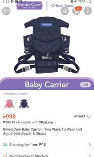 Baby carrier kindercare