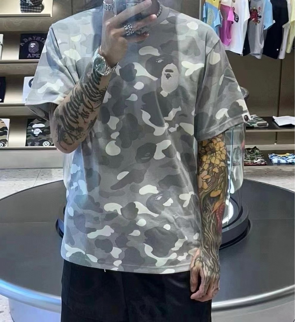BAPE City Camo Ape Head Tshirt Men s Fashion Tops Sets Tshirts Polo Shirts on Carousell