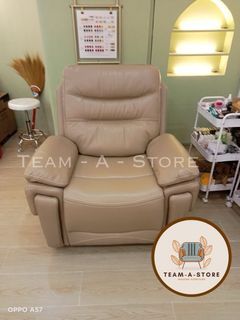 Beige Reclining Chair Single Seater 1 Seater