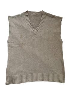 Beige Sandy Earth Tone Knitted Vest