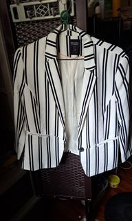 Bershka stripes formal coat / blazer
