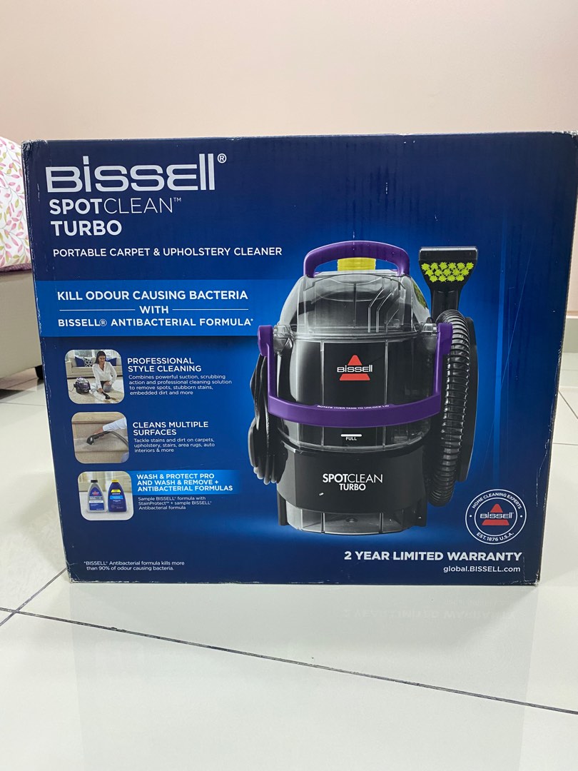 Bissell SpotClean Turbo Carpet and Upholstery Cleaner Vacuum, TV & Home